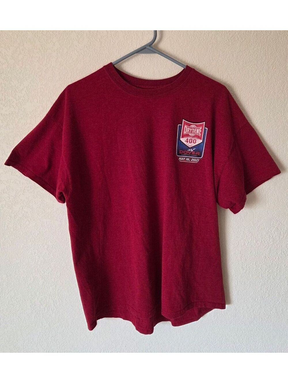 NASCAR Drydene 400 Dover International Speedway Red T-Shirt Size XL